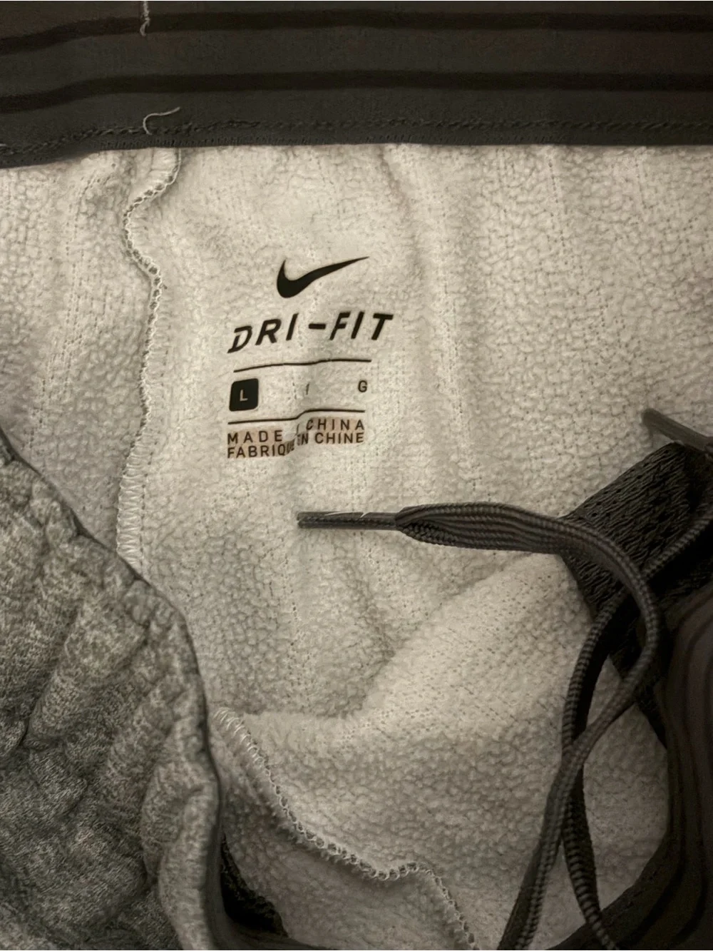 Nike Gray Kids Sweatpants with Pink Swoosh
